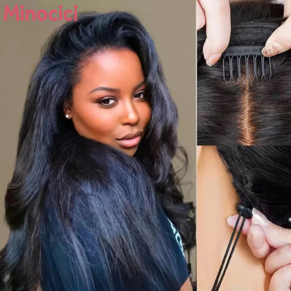 Hair Care Women - Demi-perruque 3-en-1 en cheveux humains, texture