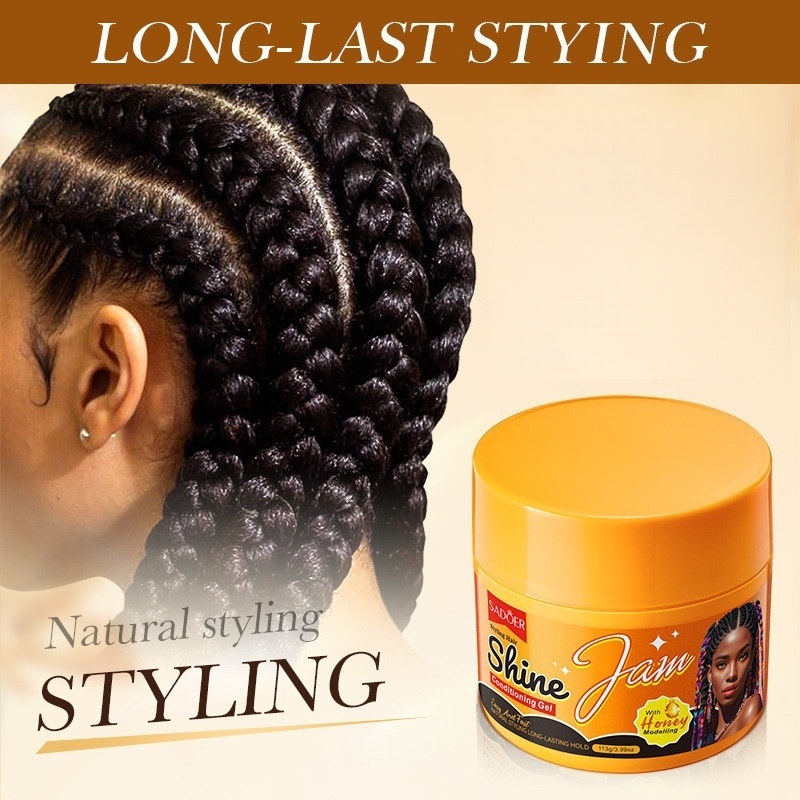 Hair Care Honey - Gel coiffant 113g, contenant de la