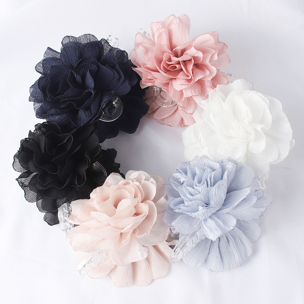 Pinces à cheveux en tissu à gr - Hair Clip Claw Large avis et prix
